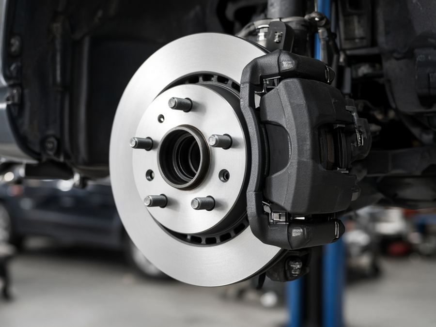 Sample photo: brake rotor and caliper